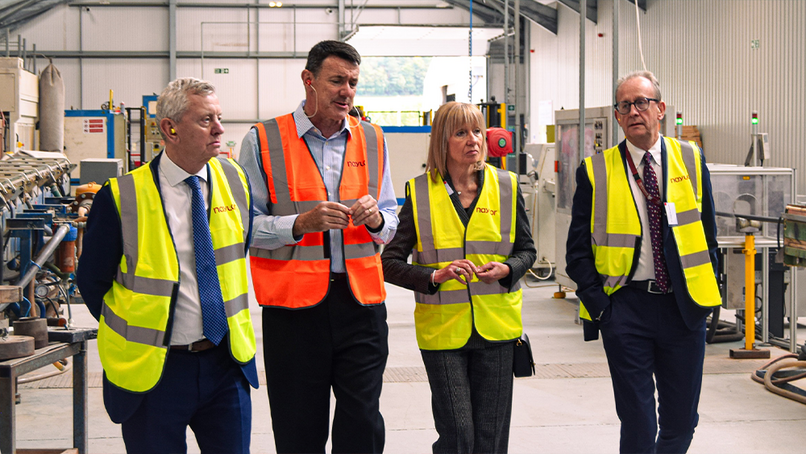 John Newcomb, Edward Naylor, Dame Hilary Chapman DBE, and  Councillor Sir Steve Houghton CBE.