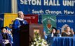  António Guterres received an honorary degree from Seton and used his moment on stage to tell students not to work for the industry that may solve the climate crisis. 