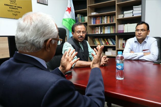 MoS Muraleedharan interacts with embassy officials on maiden visit to Djibouti