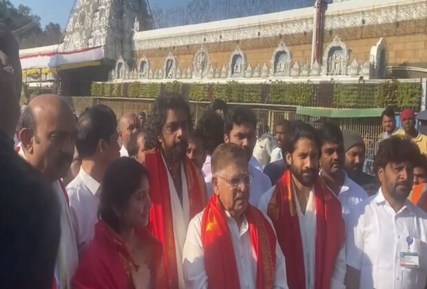 Naga Chaitanya, Sai Pallavi seek blessings at Tirupati temple after 'Thandel' success; check pics