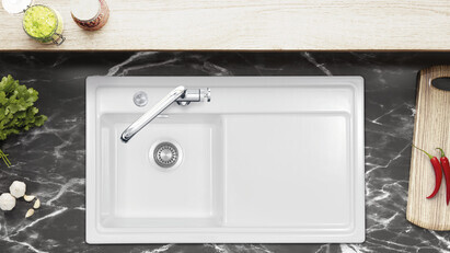 Clearwater promotes good hygiene in the kitchen with Nano-Tech coating for ceramic sinks