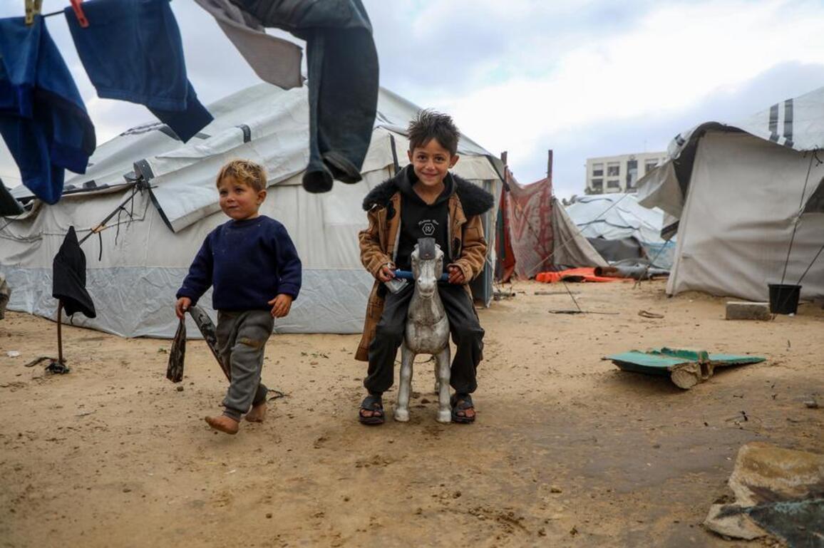 New Year, old wishes -- war-weary Mideast children look forward to yesterday