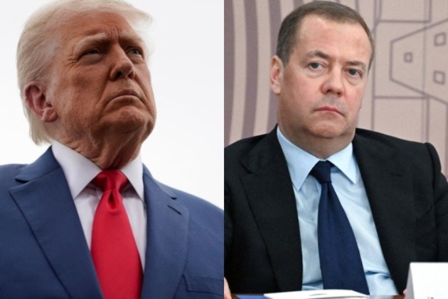 Trump warns Medvedev to "watch his words," calls him "failed former President of Russia"