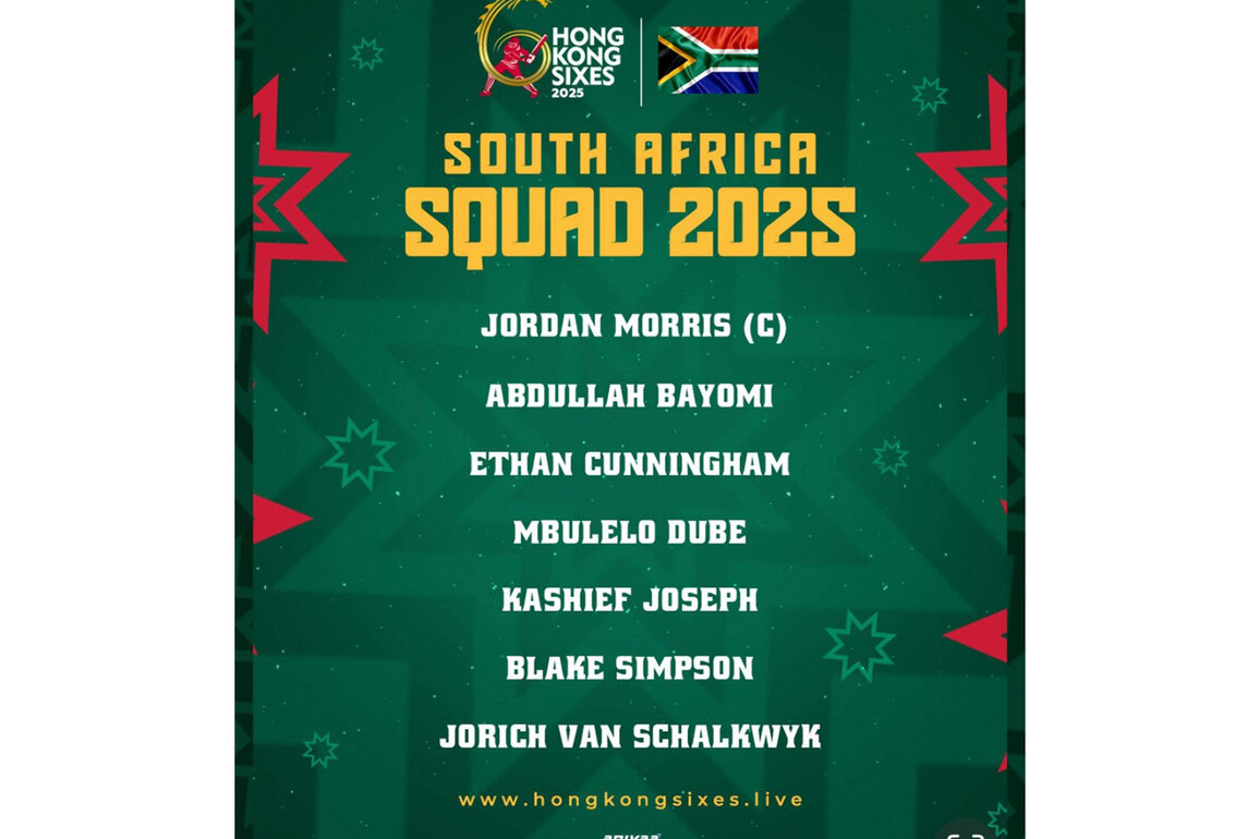 Five-time champions South Africa announce squad for Hong Kong Sixes 2025