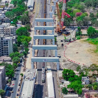 Mumbai-Ahmedabad bullet train project installs five heavy portal beams over Ahmedabad tracks in 22 days