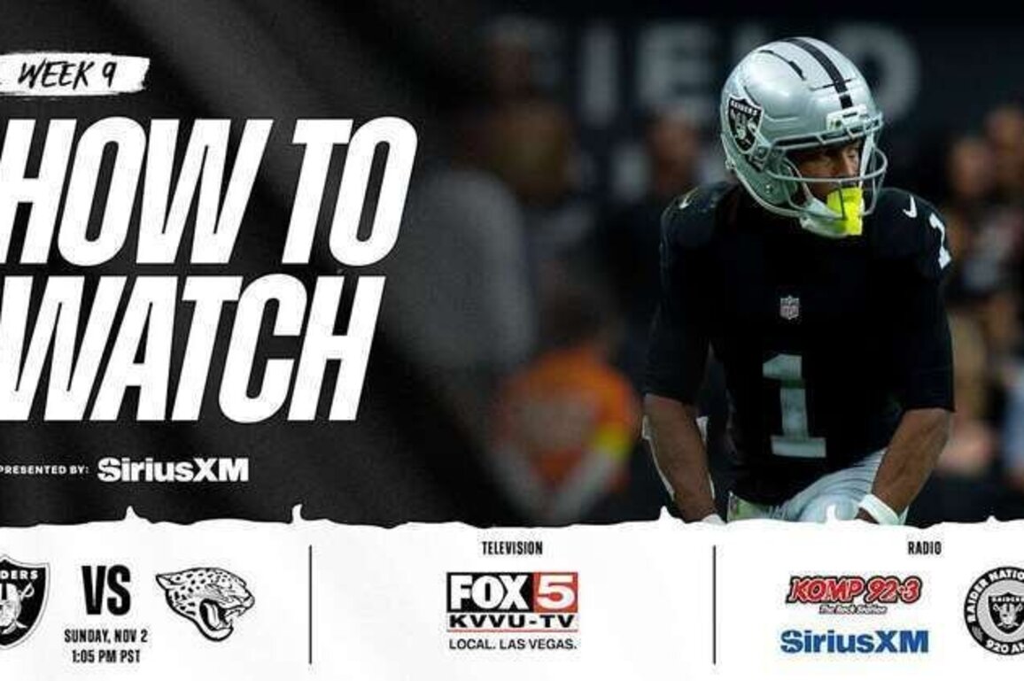 How to watch, listen to and livestream Raiders vs. Jaguars