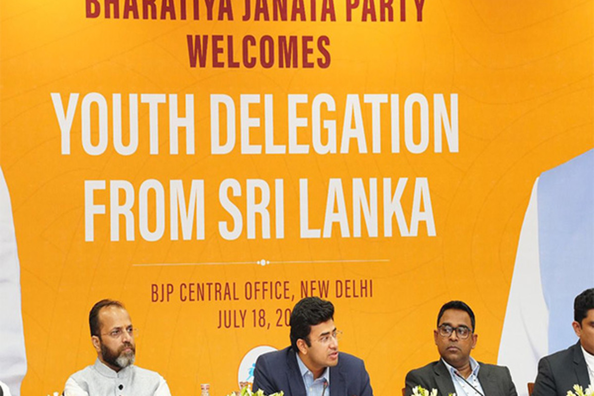 KNOW BJP Initiative: BJYM, BJP Foreign Affairs Department welcomes Sri Lankan youth delegation