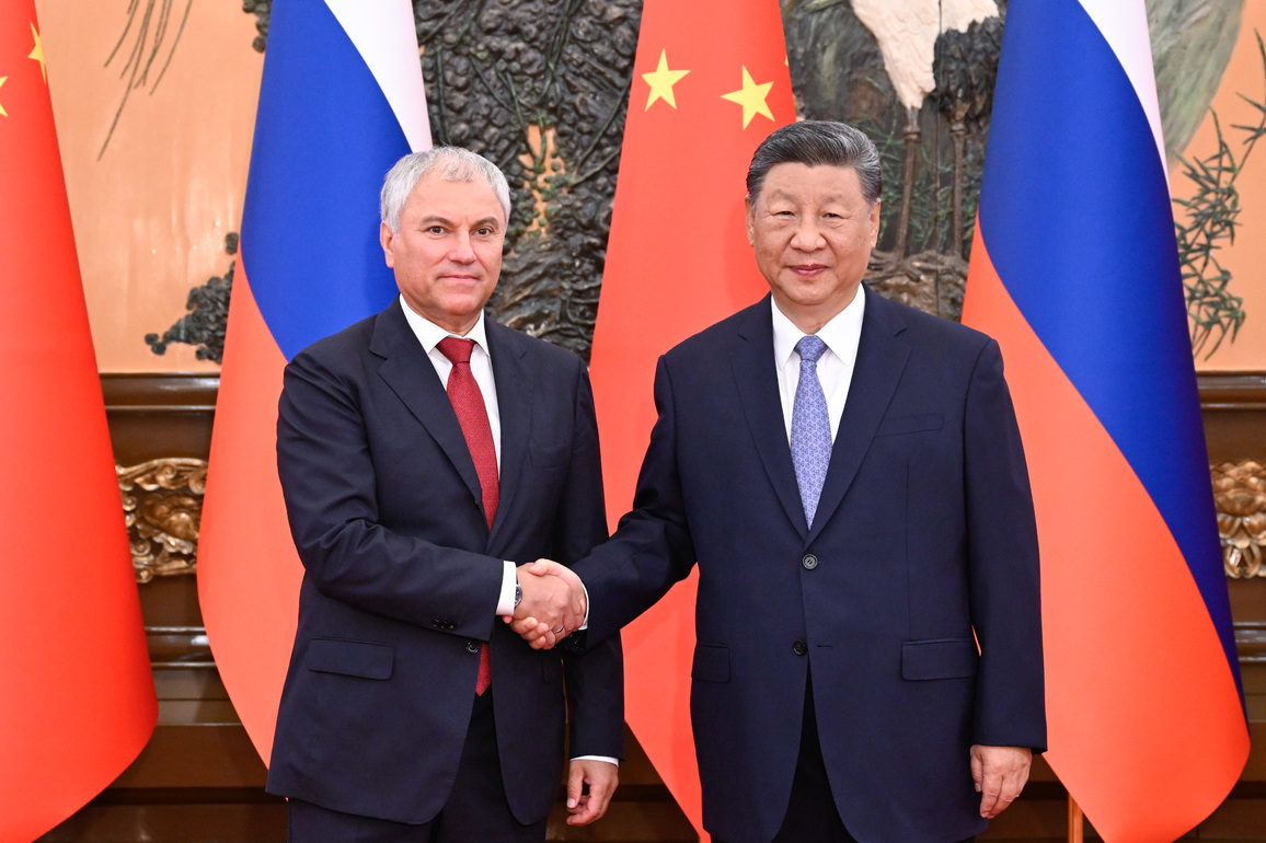 CHINA-BEIJING-XI JINPING-RUSSIAN STATE DUMA-CHAIRMAN-MEETING (CN)