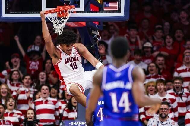 Commanding stretch gets No. 2 Arizona past No. 14 Kansas