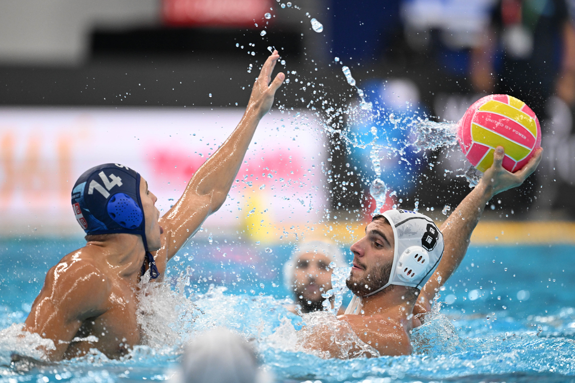 (SP)SINGAPORE-WATER POLO-WORLD AQUATICS CHAMPIONSHIPS-MEN-GRE VS SRB