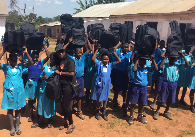 rimary ix pupils excited after receiving bags hoto by ovita irembe