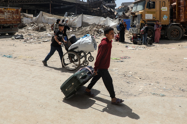 MIDEAST-GAZA CITY-SHUJA'IYYA-EVACUATION