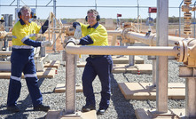 Minister for Mines and Petroleum Bill Marmion with APA Group managing director Mick McCormack.