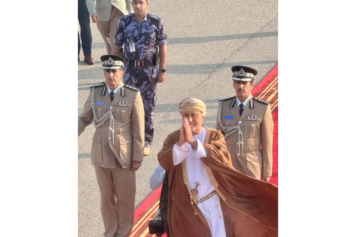 Oman's Dy PM for Defence Affairs does 'Namaste' as he bids farewell to PM Modi on conclusion of two-day visit