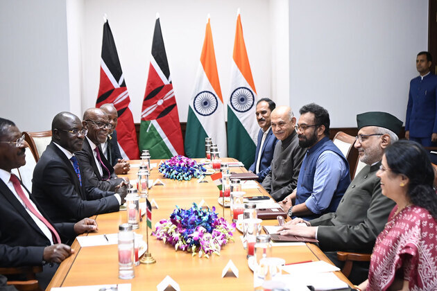 VP Radhakrishnan meets Kenyan Parliamentary delegation in New Delhi