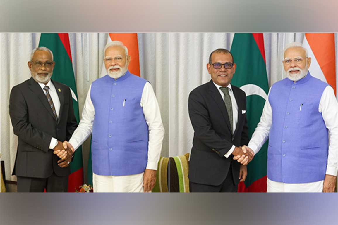 PM Modi meets Maldives Speaker Abdulla, former President Nasheed