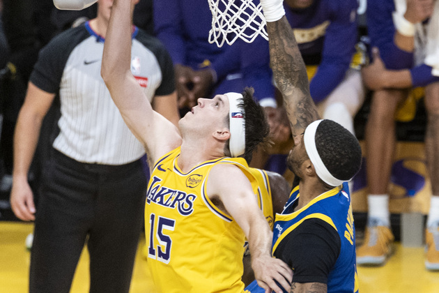 (SP)U.S.-LOS ANGELES-BASKETBALL-NBA-LAKERS VS WARRIORS