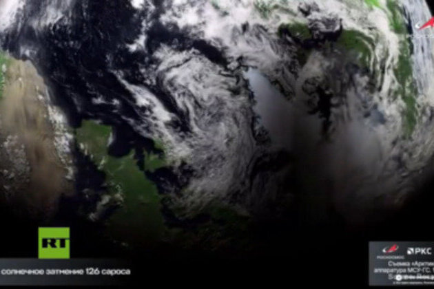Russian satellite captures stunning view of total solar eclipse (VIDEO)