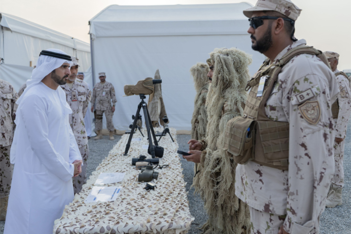 Hamdan bin Mohammed witnesses display of skills of National Service Programme recruits
