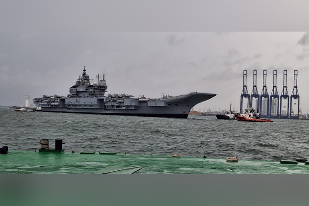INS Vikrant arrives in Sri Lanka for International Fleet Review to mark 75th Anniversary of Sri Lankan Navy