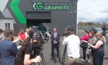  WA premier Mark McGowan at the opening of the Collie pilot micronising and spheroidising facility