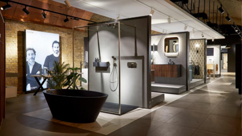 The flagship showroom in Waterloo, London