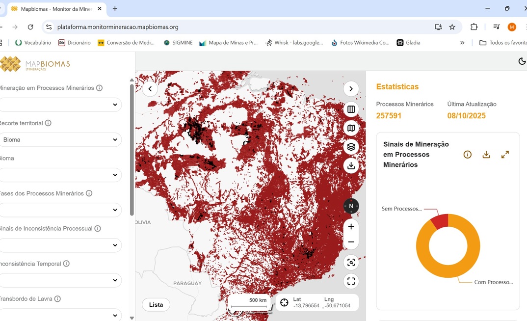 Monitor da Mineração do MapBiomas
