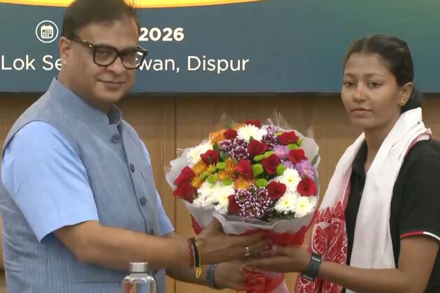 CM Himanta Biswa Sarma felicitates Assam's 1st woman Everest climber Rupamoni Gorh