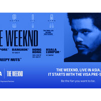 Visa amps up the music as Official Payment Partner for the Asia leg of The Weeknd's 'After Hours Til Dawn' Stadium Tour