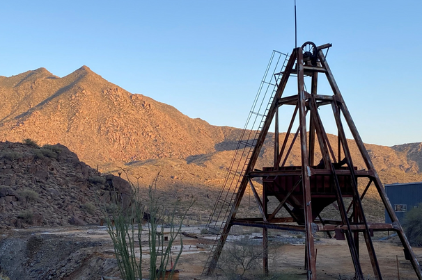 The '70s-era head frame at Antler