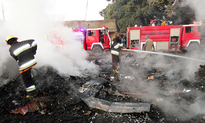 Millions lost in Entebbe Market fire Millions lost in Entebbe Market fire