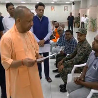 UP CM Yogi Adityanath holds 'Janta Darshan' at residence in Lucknow