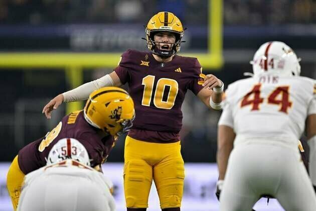 Sam Leavitt sidelined for Arizona State's title rematch with Iowa State