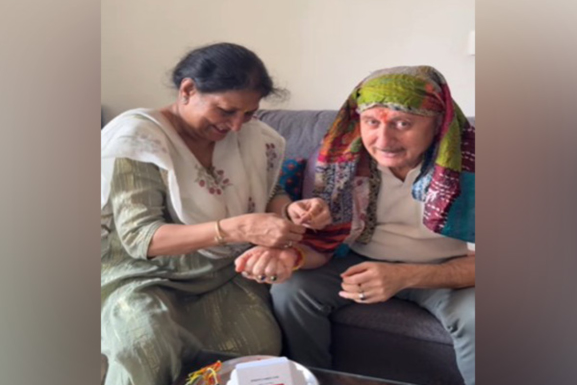 Anupam Kher celebrates Rakshabandhan with sister-in-law Reema, shares heartfelt video