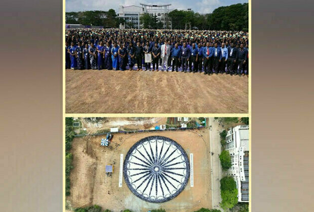 Sri Manakula Vinayagar Engineering College Sets Guinness World Record for Largest Human Ashoka Chakra