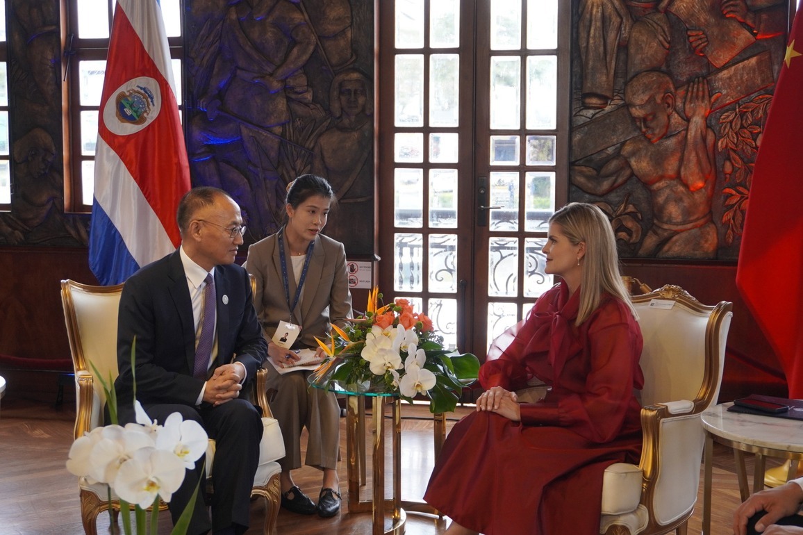 COSTA RICA-SAN JOSE-PRESIDENT-CHINA-XI JINPING-SPECIAL ENVOY-MEETING
