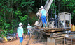 Site drilling at the Paul Isnard project