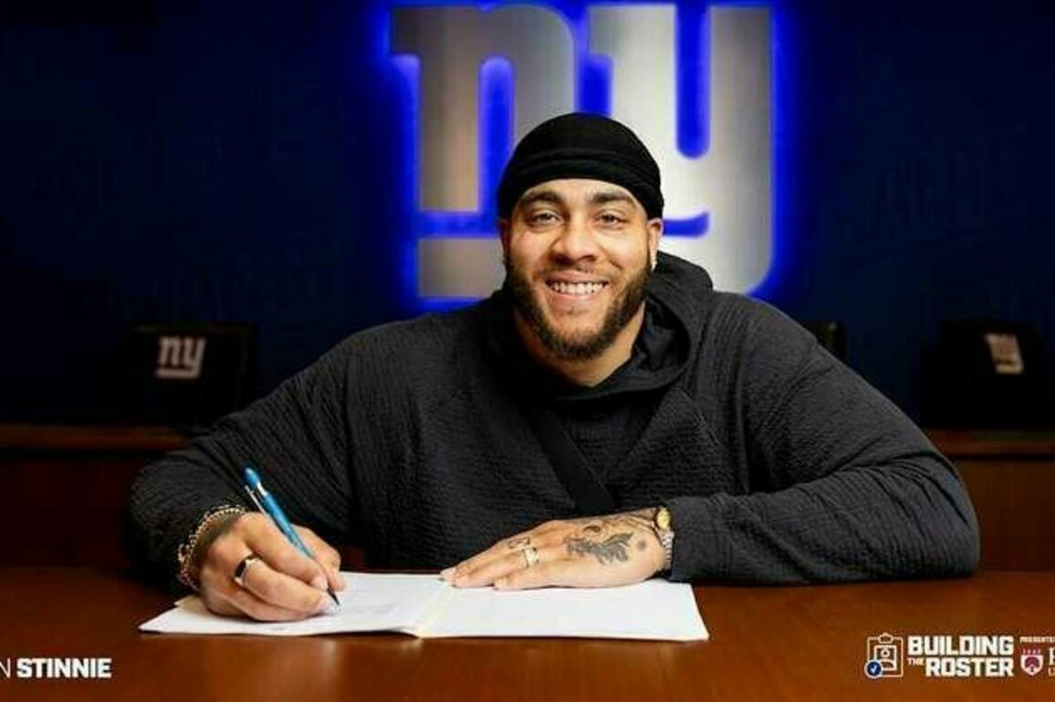 Giants re-sign veteran OL Aaron Stinnie