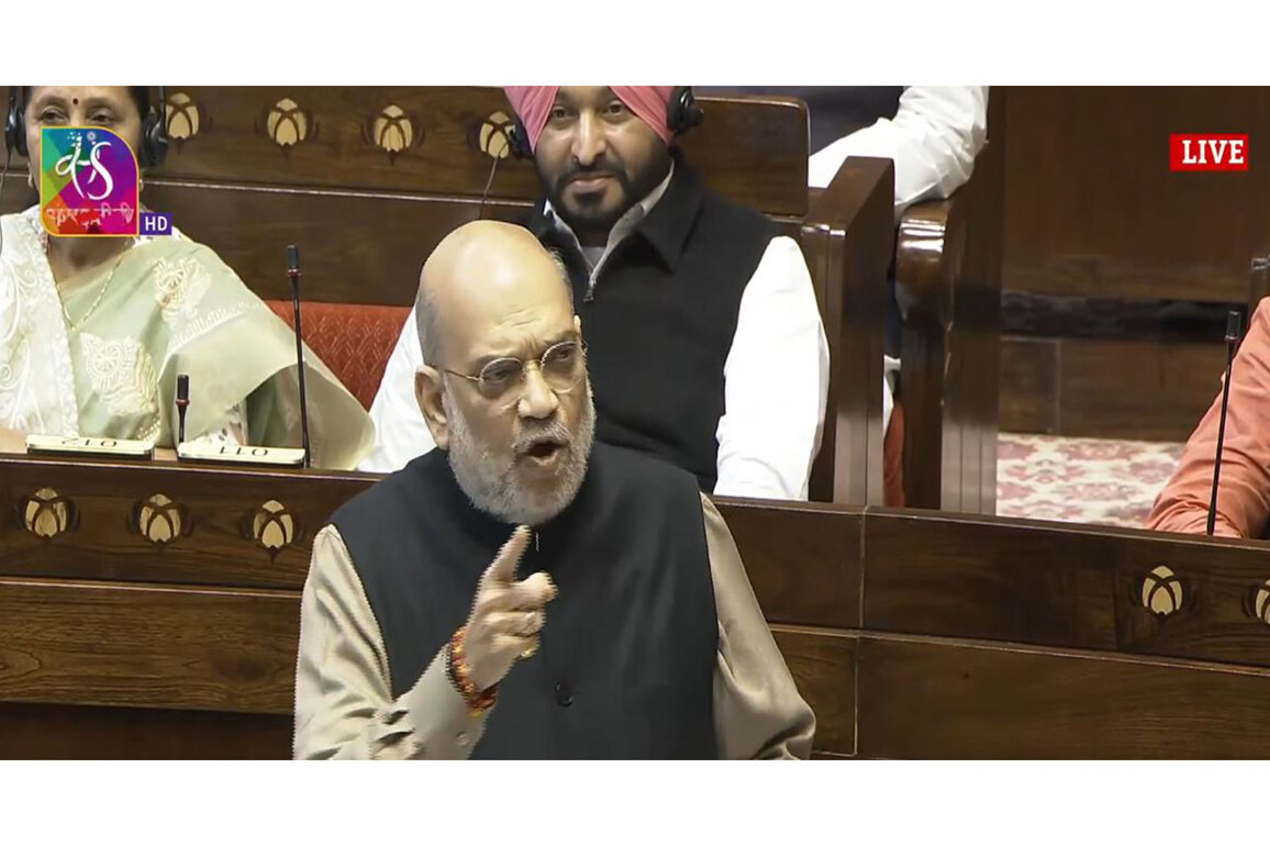 "Indira Gandhi imprisoned those who spoke Vande Mataram": Amit Shah in Rajya Sabha