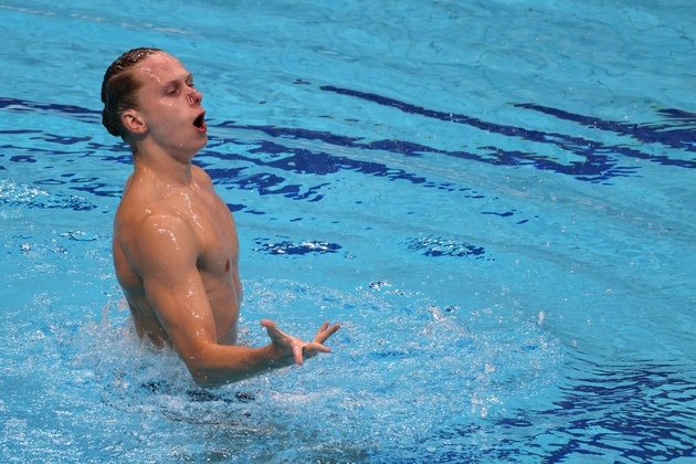 (SP)HUNGARY-BUDPAEST-ARTISTIC SWIMMING-WORLD JUNIOR CHAMPIONSHIPS-MEN'S SOLO TECHNICAL