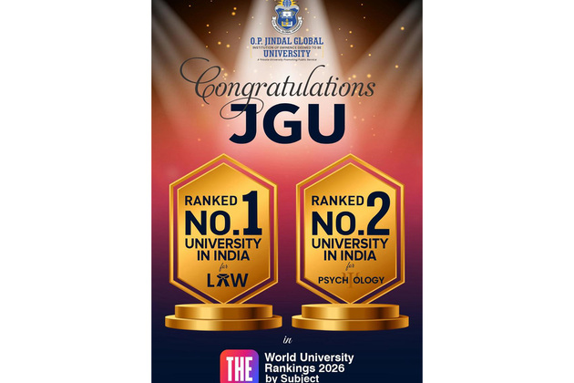 O.P. Jindal Global University Secures First Entry in the Times Higher Education Subject Rankings 2026