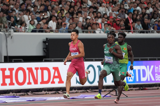 (SP)JAPAN-TOKYO-ATHLETICS-WORLD ATHLETICS CHAMPIONSHIPS-MEN'S 100M-HEATS