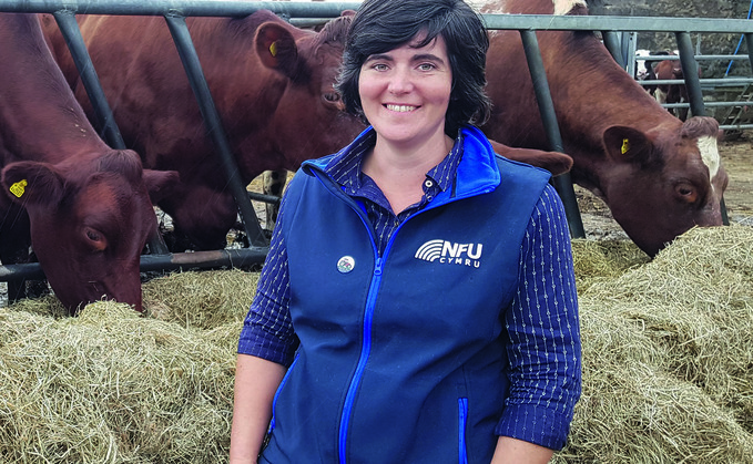 NFU Cymru deputy-president Abi Reader has backed Wolsingham School in County Durham which has agreed to back British farmers on November 19 by wearing wellies and work boots.