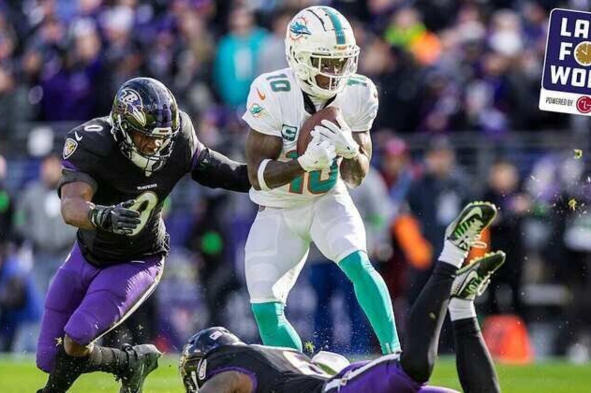 Late for Work: Ravens Are Named a Top Destination for Tyreek Hill