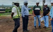 Project engineers on-site with Panthera CEO Ulhas Jagdhane second from right  - Credit: Evion Geoup