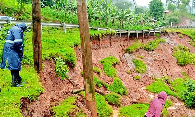 Road to DRC, Rwanda diverted in Ntungamo over pavement failure Road to DRC, Rwanda diverted in Ntungamo over pavement failure