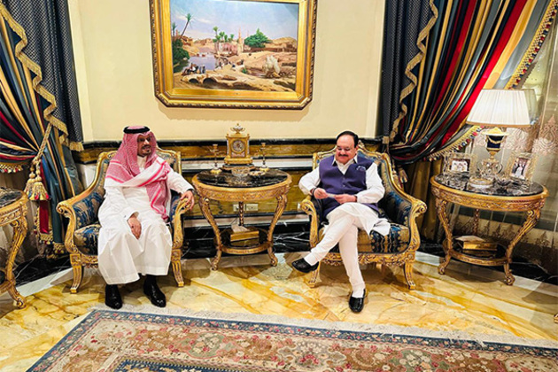 JP Nadda meets Saudi-India Business Council Chief, highlights investment opportunities in India