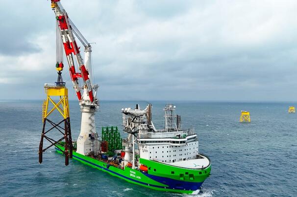 CDWE will use its offshore installation vessel ‘Green Jade’ to install 33 jacket foundations for the Fengmiao 1 offshore wind farm in Taiwan