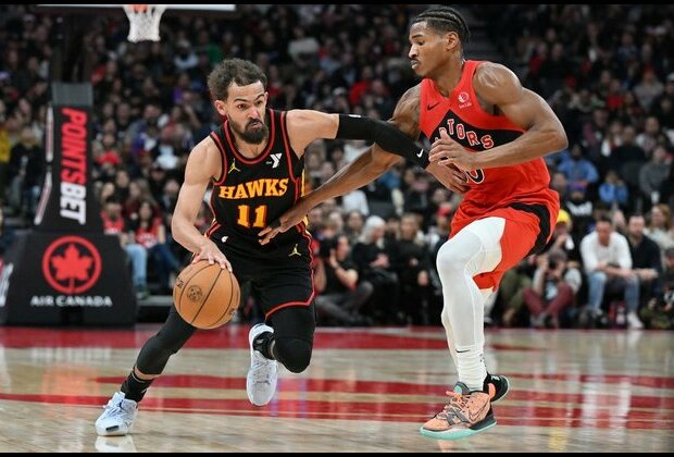 Hawks have little trouble pinning Raptors with 10th straight loss