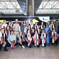 Uruguay women's hockey team arrives in Hyderabad for FIH World Cup Qualifiers Hyderabad